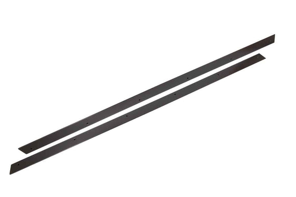 Kentrol 76-86 Jeep CJ7 Rocker Guards Black Powdercoat Stainless