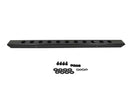 Kentrol 45-86 Jeep CJ 54 Inch Front Bumper with holes - Powdercoat Black-1