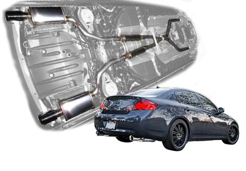 STILLEN CAT-BACK EXHAUST 07-08 G35 4DR RWD / AWD - STAINLESS STEEL