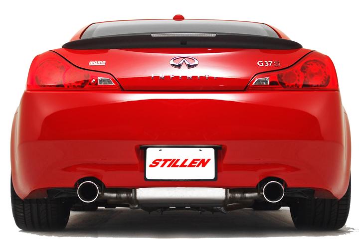STILLEN CAT-BACK EXHAUST 14-16 Q60 RWD. 08-13 G37 2DR DUAL WALL TIP. 2 BOX KIT