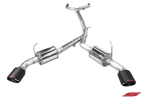 STILLEN SS CAT BACK EXHAUST WITH CARBON FIBER TIPS 2016-17 INFINITI Q50 VR30TT - 0