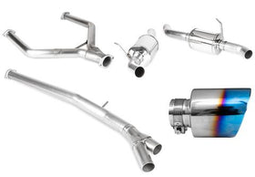STILLEN CAT BACK EXHAUST GEN 2 16-17 INFINITI Q50 V6TT W/ BURNT TIPS