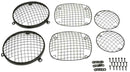 Kentrol 76-86 Jeep CJ Powdercoat Wire Mesh Guard Set 6 Pieces Black-1