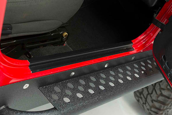 Kentrol 97-06 Jeep Wrangler TJ Entry Guards Pair - Powdercoat Black