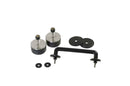 Kentrol 97-14 Jeep Wrangler TJ/JK Windshield Tie Down Kit - Powdercoat Black-1