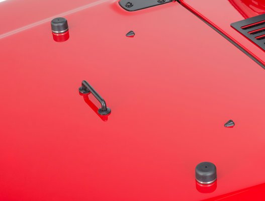 Kentrol 97-14 Jeep Wrangler TJ/JK Windshield Tie Down Kit - Powdercoat Black