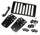 Kentrol 98-06 Jeep Wrangler TJ Hood Kit Without Hood Catch - Powdercoat Black-1