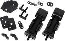 Kentrol 07-18 Jeep Wrangler JK Hood Catch Pair - Powdercoat Black-1