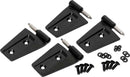 Kentrol 07-18 Jeep Wrangler JK Door Hinge Set 4 Pieces 2 Door - Powdercoat Black-1