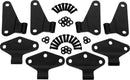 Kentrol 07-18 Jeep Wrangler JK Body Door Hinge Set 8 Pieces 4 Door - Powdercoat Black-1