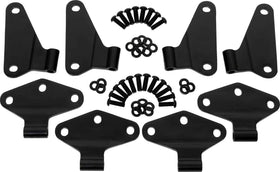 Kentrol 07-18 Jeep Wrangler JK Body Door Hinge Set 8 Pieces 4 Door - Powdercoat Black