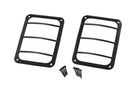Kentrol 07-18 Jeep Wrangler JK Taillight Guard Pair - Powdercoat Black-1