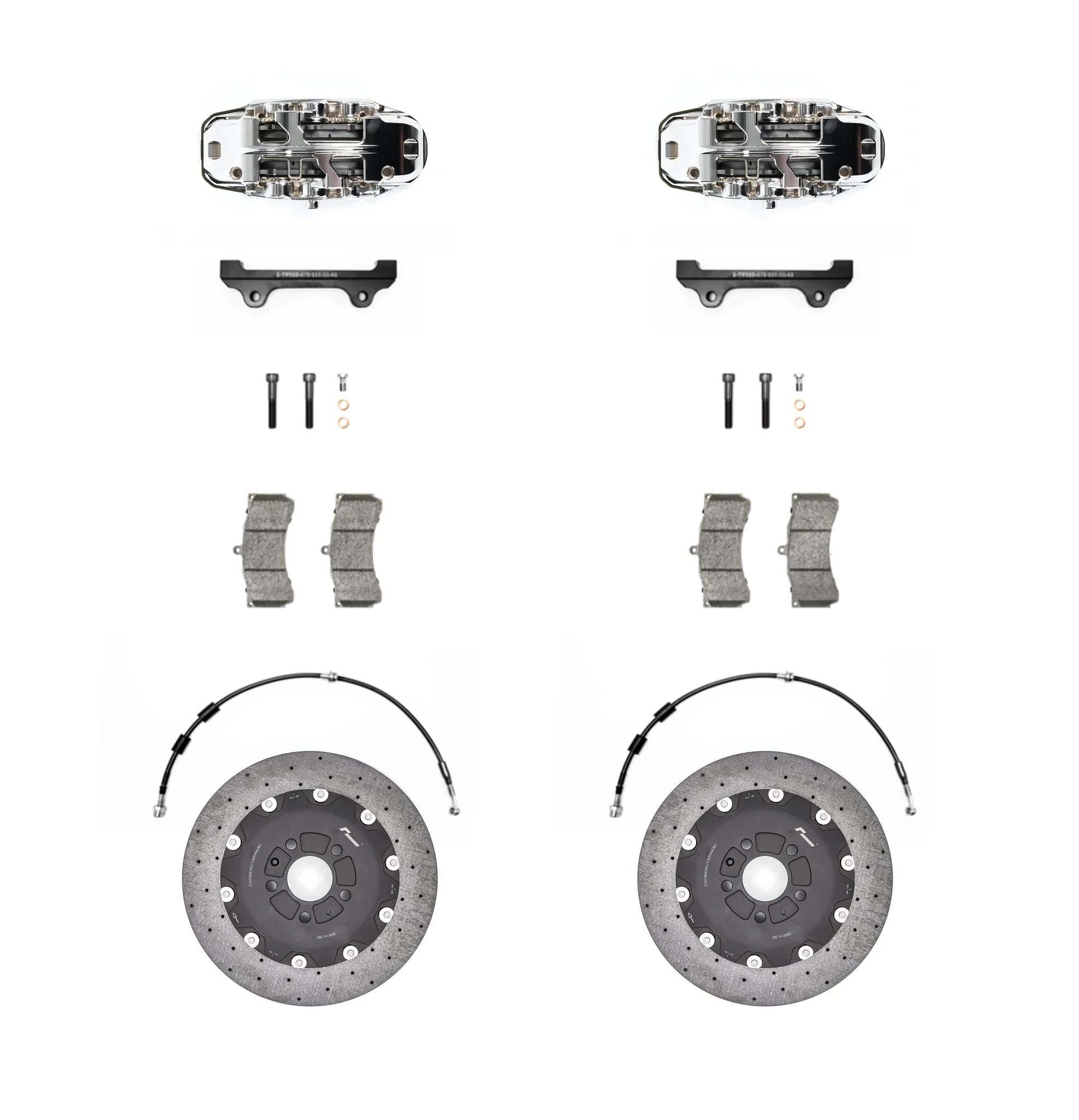 Stage 3+ Carbon Brake Kit 380mm 6 Pot/MQB/MQBE/Blue