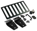 Kentrol 07-18 Jeep Wrangler JK Hood Kit Without Hood Catch - Powdercoat Black-1