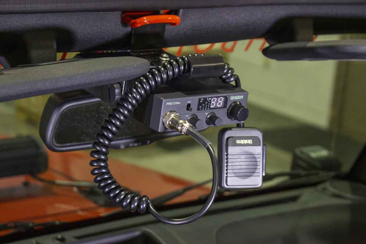 Kentrol 07-18 Jeep Wrangler JK CB Radio Mount Black Powder Coat - 0