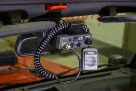 Kentrol 07-18 Jeep Wrangler JK CB Radio Mount Black Powder Coat - 0