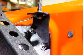 Kentrol 07-18 Jeep Wrangler JKCB Antenna Mount Black Powdercoat Stainless Steel - 0