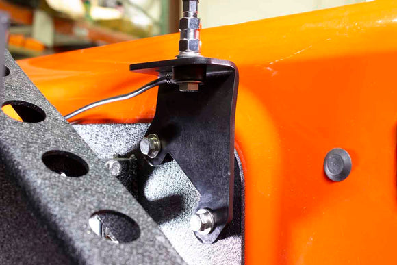 Kentrol 07-18 Jeep Wrangler JKCB Antenna Mount Black Powdercoat Stainless Steel