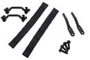 Kentrol 76-95 Jeep CJ/YJ Door Strap Kit Black Powdercoat Stainless Steel-1