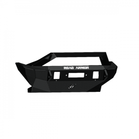 Road Armor 07-18 Jeep Wrangler JK Stealth Front Winch Bumper w/Bar Guard Mid Width - Tex Blk