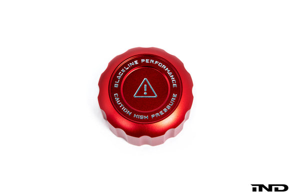 Goldenwrench Blackline Performance BMW M Car Series Charge Cooler Tank Cap Cover - Edition Red