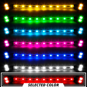 XK Glow Single Color XKGLOW UnderglowLED Accent Light Car/Truck Kit Red - 4x8In