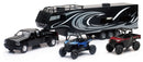 New Ray Toys Pickup Toy Hauler w/Polaris Vehicles (Blue RZR and Red Ranger)-1