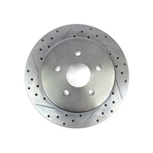 BAER BRAKES Rtr 1pc 13x.810 S 5x5.50 RH Slot 13.000" X .810", 5 x 5.50"BC, 3.000" Register, 1-Piece, Right, Slot Drilled & Zinc-Plated Finish