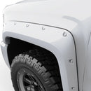EGR 14+ Chev Silverado 6-8ft Bed Bolt-On Look Color Match Fender Flares - Set - Summit White-2