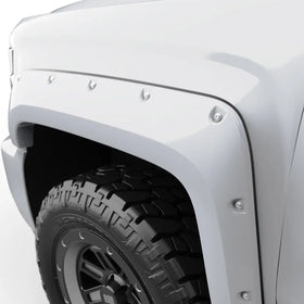 EGR 14+ Chev Silverado 6-8ft Bed Bolt-On Look Color Match Fender Flares - Set - Summit White - 0