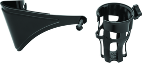 Kuryakyn Reflex Drink Holder Right Side HD Touring Passenger Mount 14 and Up Gloss Black