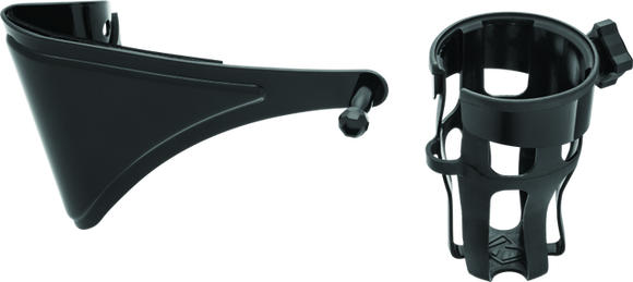 Kuryakyn Reflex Drink Holder Right Side HD Touring Passenger Mount 14 and Up Gloss Black