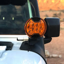 KC HiLiTES 6in. Light Shield for SlimLite LED - Amber-5