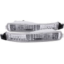 ANZO 1992-1993 Honda Accord Euro Parking Lights Chrome-1