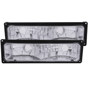 ANZO 1988-1998 Chevrolet C1500 Euro Parking Lights Black
