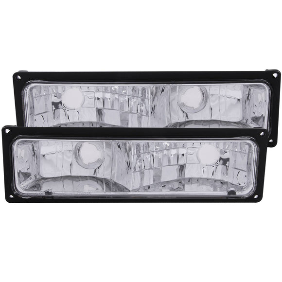 ANZO 1988-1998 Chevrolet C1500 Euro Parking Lights Black