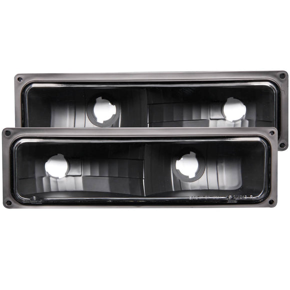 ANZO 1988-1998 Chevrolet C1500 Euro Parking Lights Black