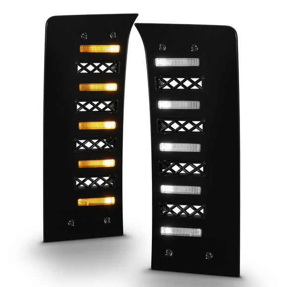 TOYOTA TUNDRA 22-24 FULL LED DRL VENT LIGHTS W/ DRL SWITCH, INITIATION, & SEQUENTIAL SIGNAL (FOR OE BUMPERS ONLY; DOES NOT FIT MODELS WITH FACTORY LED PROJECTORS)