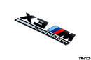 BMW F97 X3M Competition Trunk Emblem - Gloss Black-1