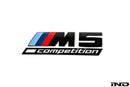 BMW F90 M5 Competition Trunk Emblem - Gloss Black-2