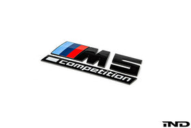 BMW F90 M5 Competition Trunk Emblem - Gloss Black
