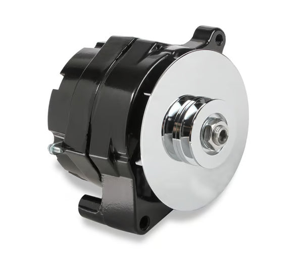 Mr. Gasket 1-Wire Alternator - 100 Amp - Black Finish 1961-1985 Ford Single V-Belt