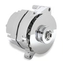 Mr. Gasket 1-Wire Alternator - 100 Amp - Chrome Finish 1961-1985 Ford Single V-Belt-1