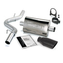 Banks Power 97-99 Jeep 2.5/4.0L Wrangler Slip Fit Cat Monster Exh Sys - SS Single Exh w/ Blk Tip-1