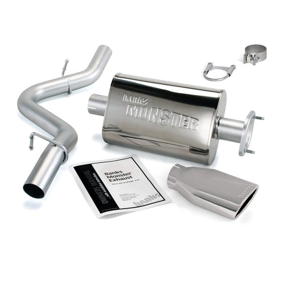 Banks Power 04-06 Jeep 4.0L Wrangler Monster Exhaust System - SS Single Exhaust w/ Chrome Tip