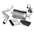 Banks Power 04-06 Jeep 4.0L Wrangler Monster Exhaust System - SS Single Exhaust w/ Black Tip-1