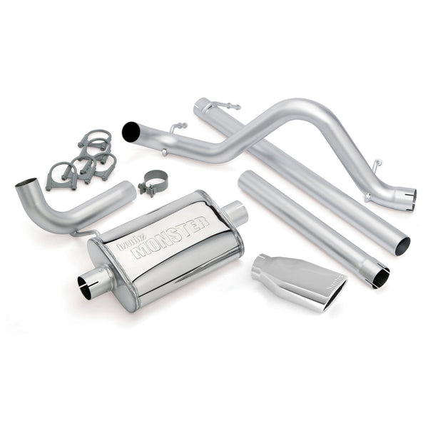 Banks Power 07-11 Jeep 3.8L Wrangler Unlimited - 4dr Monster Exh Sys - SS Single Exh w/ Chrome Tip