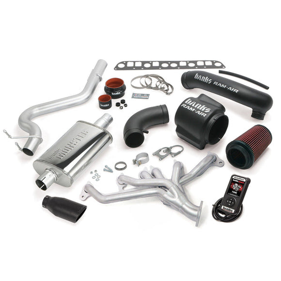Banks Power 98-99 Jeep 4.0L Wrangler PowerPack System - SS Single Exhaust w/ Black Tip