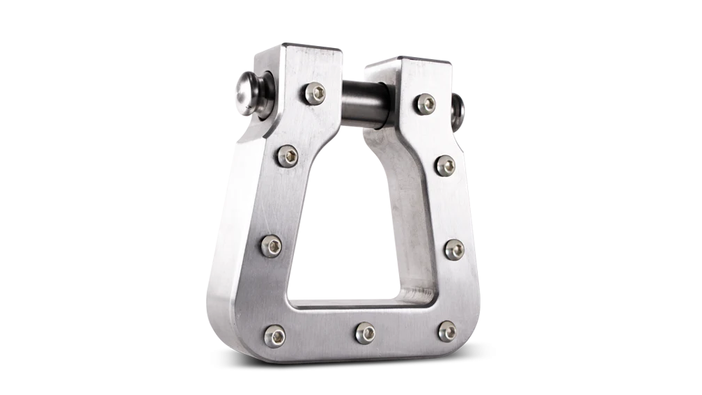 Body Armor 4x4 Mega D-Ring Machined Silver Single