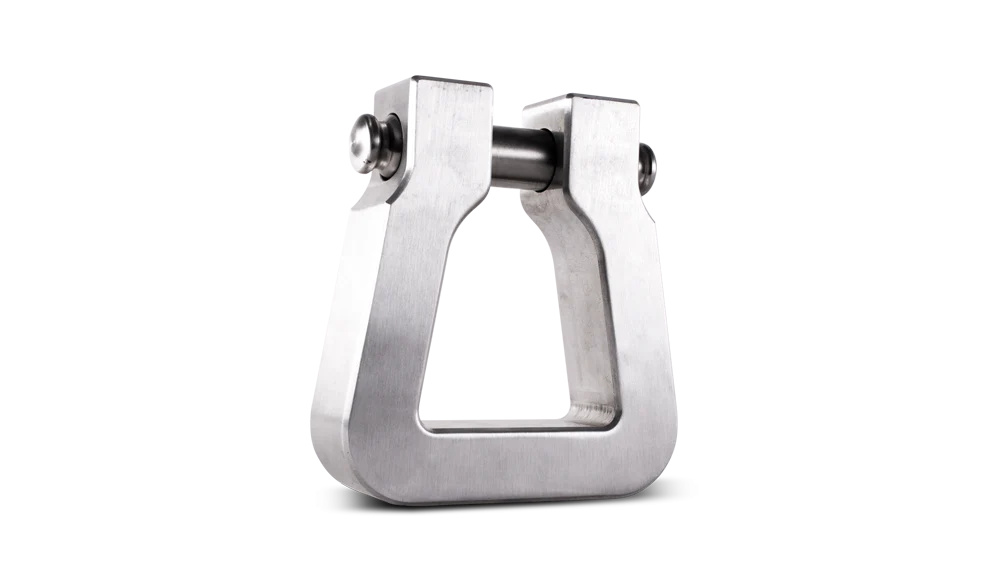 Body Armor 4x4 Mega D-Ring Machined Silver Single